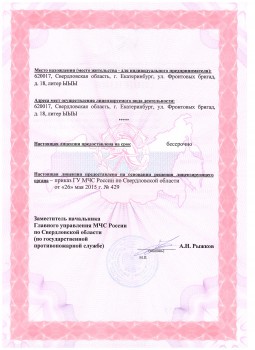 Лицензия 2 - Производство дверей "ДорОптКомплект" Екатеринбург